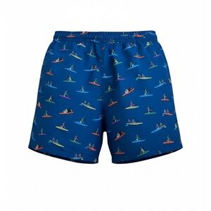 Uniqlo x JW Anderson Men’s Swim Shorts Blue Rowing Print Size M Summer